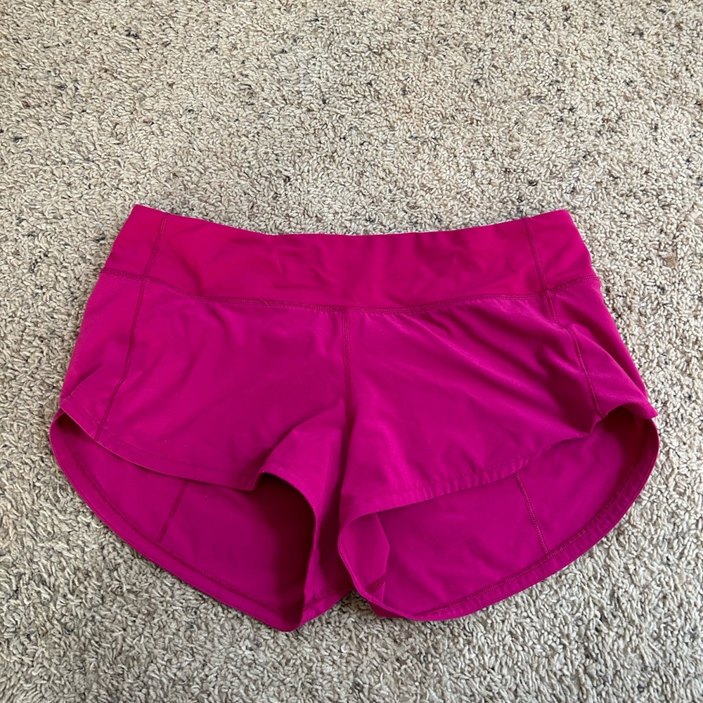 Ripened Raspberry Lulu Lemon Speed up shorts
